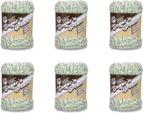 Miniatura 15 de Lily Sugar'N Cream - Ovillo de camuflaje rosa de gran tamaño, paquete de 6 unidades de 3.00 oz/3 onzas, algodón, 4 medianos (peinado), 150 yardas