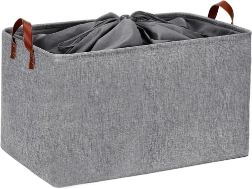 Miniatura 26 de DULLEMELO Cesta de almacenamiento pequeña, cesta de papel higiénico, contenedor de almacenamiento estrecho para baño, cesta de baño para organizar