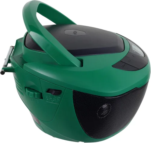 Miniatura 4 de Jensen CD-475 Boombox estéreo portátil deportivo (verde)