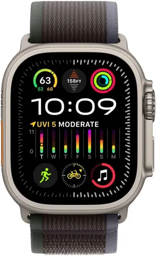 Miniatura 3 de Banda para Apple Watch - Traje de Buceo (49mm) - Azul/Negro con Acabado de Titanio Resistente - S/M