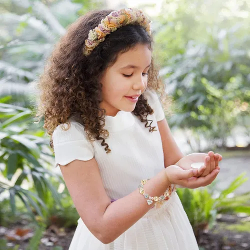 Miniatura 4 de WATINC Pulsera de regalo para niñas, joyería ajustable con sobre de tarjeta de encanto de plata
