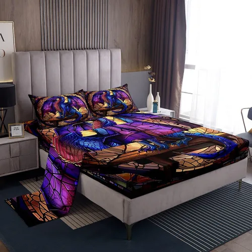 Miniatura 25 de jejeloiu Cow Skull Bed Sheets Set Twin Size Kids Longhorn Skull 3 Pieces Sheet with 16 Inch Deep Pockets for Boys Girls Teens Western Desert Bedding