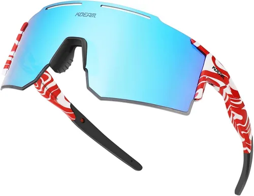 Miniatura 10 de Gafas de sol polarizadas deportivas para mujeres y hombres, UV400, gafas de ciclismo, béisbol, correr, pesca, al aire libre, resistentes al viento C2