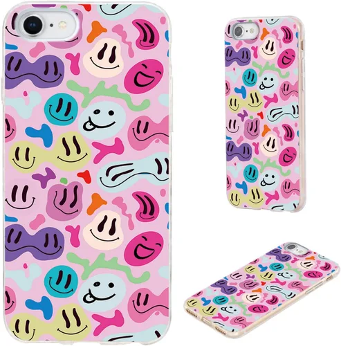 Miniatura 9 de Funda protectora completa delgada y suave de TPU transparente para iPhone SE 2022/2020, iPhone 8/7/6S/6 - Diseño de música divertida guitarra