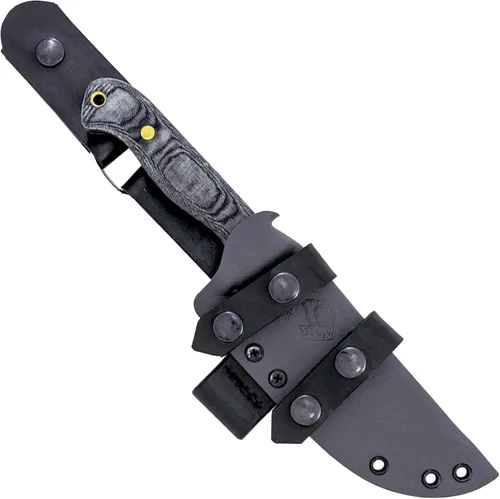 Miniatura 2 de Condor Tool & Knife SBK Cuchillo de hoja fija - Acero de alto carbono 1075 - Kydex con lazo de cuero para cinturón - Mango de micarta - Hoja de 5.3