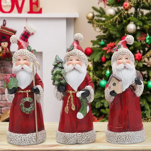 Miniatura 5 de Hodao Figura decorativa de Papá Noel, decoración del hogar, otoño, Acción de Gracias, hecha a mano, elección perfecta para decoración del hogar