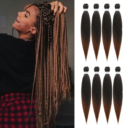 Miniatura 30 de Cabello trenzado preestirado - 12 pulgadas, 8 paquetes, cabello trenzado corto natural negro para trenzas torcidas o en caja, extensiones de cabello