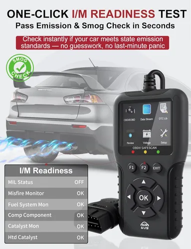 Miniatura 5 de Escáner OBD2 universal mejorado, lector de códigos de motor - Más de 45000 códigos de falla, datos en vivo, preparación I/M, verificación de voltaje