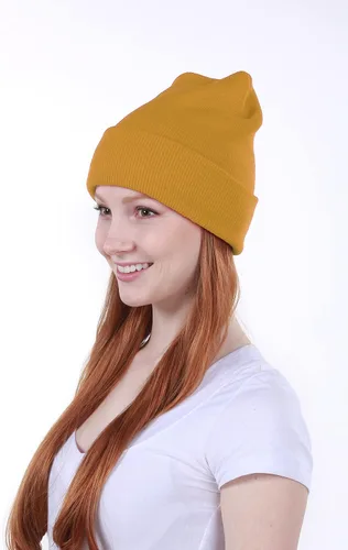 Miniatura 2 de Gorro de lana grueso de tejido acanalado Para el invierno