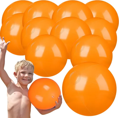 Miniatura 11 de Raiten 12 bolas de playa inflables de playa, bola inflable grande flotante para piscina, recuerdos de fiesta al aire libre, suministros de fiesta