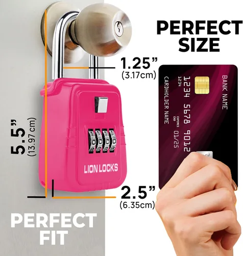 Miniatura 2 de Lion Locks Caja de Seguridad para Llaves 1500 con Código, Caja de Seguridad para Llaves al Aire Libre, Caja de Seguridad de Agente Inmobiliario