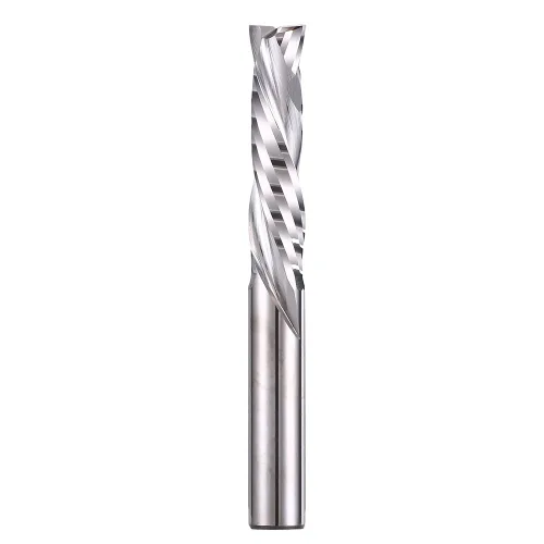 Miniatura 10 de Brocas de enrutador en espiral hacia arriba y abajo, broca de compresión de 1/4 de pulgada de diámetro de corte, 1 pulgada de longitud de corte