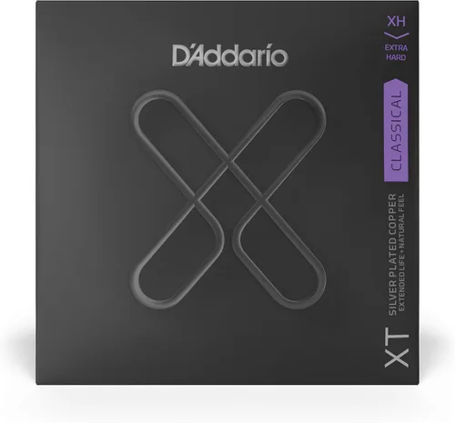 Miniatura 2 de D'Addario Cuerdas para Guitarra Clásica, XT Recubiertas, XTC44, Tensión Extra Dura, Juego de 6 Cuerdas, Paquete de 1