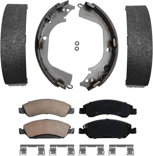 Miniatura 29 de Detroit Axle - Kit de freno trasero para Chrysler Town & Country Dodge Grand Caravan VW Routan, repuesto de pastillas de freno de cerámica