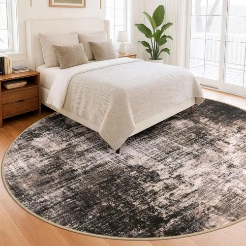 Miniatura 805 de IOHOUZE Alfombra abstracta lavable de 3 x 12 pies para pasillos, antideslizante para cocina, camino de entrada de lana sintética para interiores