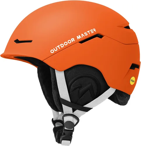 Miniatura 14 de OutdoorMaster ELK MIPS - Casco de esquí, casco deportivo de nieve y snowboard para hombres, mujeres y jóvenes Blanco Perlado