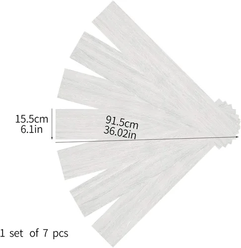 Miniatura 5 de 7 calcomanías de vinilo antideslizantes para tablones de suelo, despegar y pegar, calcomanías de pared extraíbles para decoración del hogar
