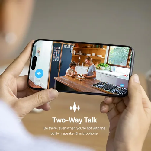Miniatura 6 de Amcrest Cámara WiFi 1080P para interiores, cámara de niñera, cámara para perros, monitor de sonido y bebé, detección de personas y mascotas, ASH21-B