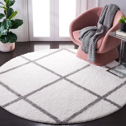 Miniatura 47 de SAFAVIEH Tahoe Shag Collection - Alfombra para pasillo, 2 x 9 pies, diseño de enrejado, no desprende pelusa y de fácil cuidado, 1.2 pulgadas