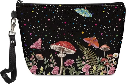 Miniatura 36 de HUGS IDEA Bolso animal del maquillaje de la impresión de la moda de las mujeres de la PU de, Negro (Dachshund), Chico