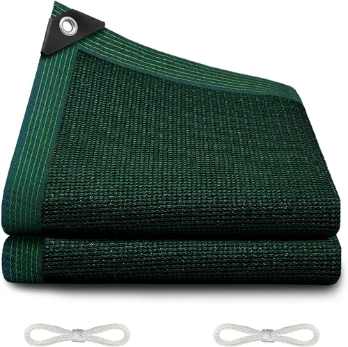 90% verde negruzco, red resistente a 3.3 x 6.5 pies, lona de malla duradera con ojales reforzados para invernadero, plantas, gallinero, pérgola,