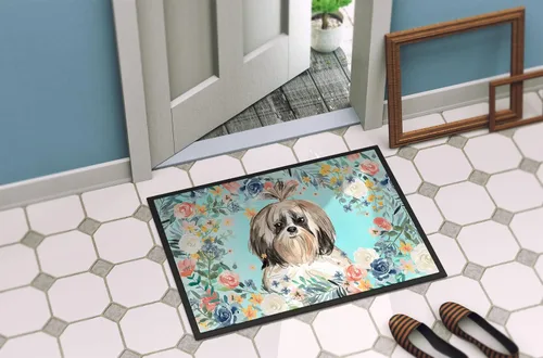 Miniatura 4 de Caroline's Treasures CK3410MAT - Tapete Shih Tzu de 18 x 27 pulgadas, para interiores y exteriores, para entrada, antideslizante, lavable, de pelo