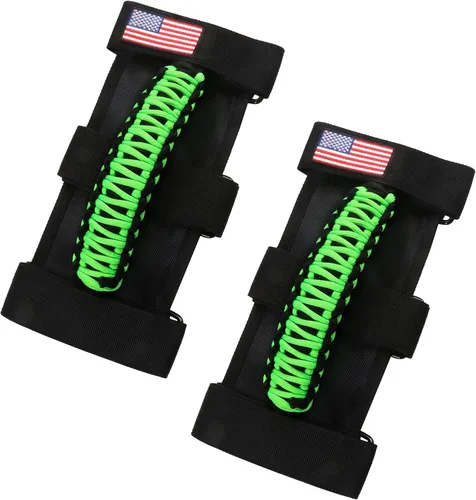 Miniatura 29 de sukemichi Manijas de agarre de la barra de rodillo para accesorios de Jeep Wrangler TJ JK JL Gladiator JT UTV ATV - Hebilla metálica de mejora