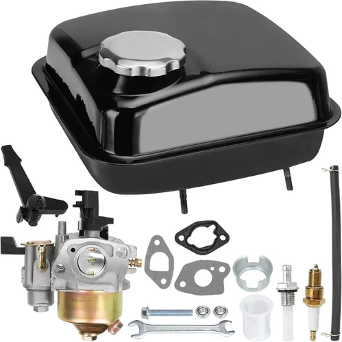 GREHUA Kit de tanque de combustible de gas de 212cc y carburador compatible con Predator 212 196cc 5.5hp 6.5hp GX160 GX200 Coleman CT200U BT200X