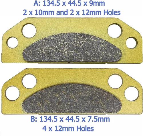 Miniatura 3 de Frenos de estacionamiento para Polaris Ranger 2X4 4X4 6X6 500 700 800 900 XP Crew EV 2005-2016 – Pastillas de freno de mano para John Deere 550 620I