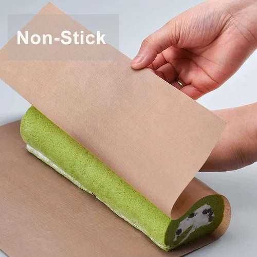 Miniatura 3 de Paquete de 3 hojas de teflón de PTFE para hojas de transferencia de calor de 16 x 12 pulgadas, papel de transferencia de calor antiadherente, Marrón