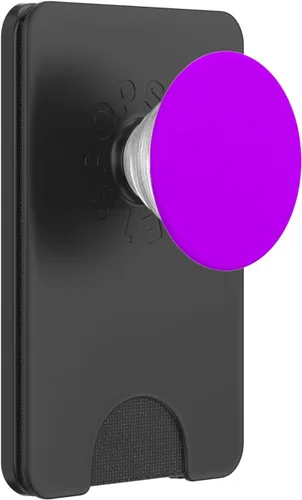 Miniatura 7 de PopSockets Agarre para teléfono con soporte expandible, PopGrip intercambiable PopSockets morado brillante