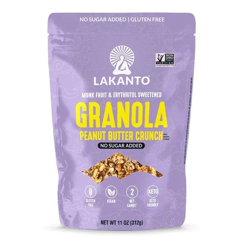 Miniatura 9 de Lakanto Berry Crunch Granola - Delicioso Snack, Cereal para Desayuno Rápido, Apto para Keto, Edulcorante de Fruta del Monje, Sin Azúcar Añadida