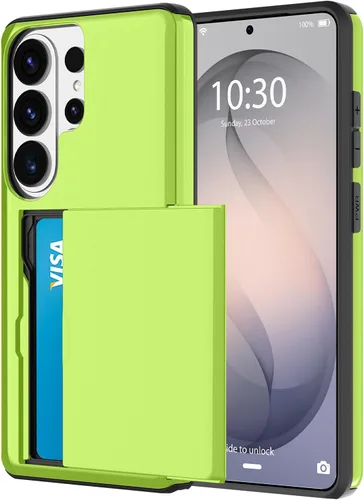 Miniatura 118 de Funda tipo cartera para Samsung Galaxy S22 Ultra con 4 ranuras para tarjetas de crédito a prueba de golpes, funda híbrida de protección reforzada