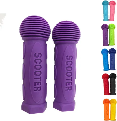 Miniatura 9 de Manillar de agarre para scooter, 1 par de agarre de bicicleta apto para 2-3-4 ruedas Kid Kick Scooters, bicicleta para niños Negro