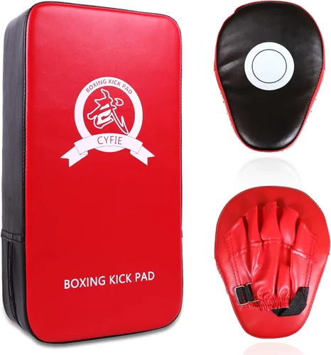 Miniatura 7 de 2-in-1 Boxing Pads Set, Punch Mitts & Kick Pad Combo for Kids & Adults, Adjustable MMA Training Gear for Boxing, Kickboxing, Karate & Taekwondo