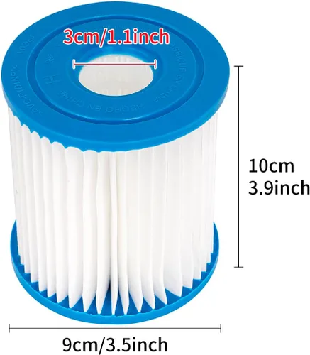 Miniatura 6 de WuYan Filtros de repuesto para bañera de hidromasaje Intex, filtro de bomba de piscina 28601/28602 para Intex tipo H 29007E Set cartucho de filtro
