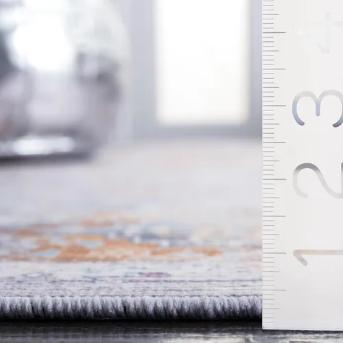 Miniatura 5 de SAFAVIEH Tucson Collection - Alfombra lavable de 2 pies 6 x 8 pies, color beige y resistente al óxido, antideslizante, ideal para zonas de alto