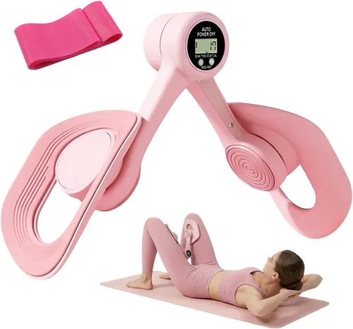 Entrenador muscular de suelo pélvico con 3 modos inteligentes, diseño ajustable de 360°, ejercitador de muslos interiores Kegel con banda de