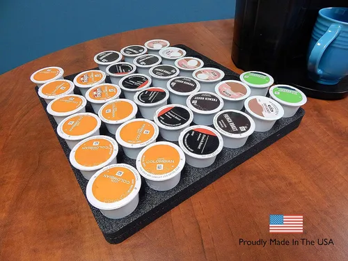 Miniatura 3 de Polar Whale - Bandeja organizadora de cápsulas de café para cocina, hogar y oficina, impermeable, lavable y compatible con Keurig K-Cup