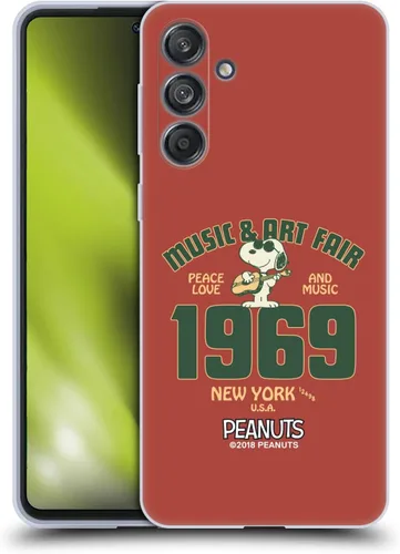 Miniatura 61 de Head Case Designs Funda de gel Woodstock 50th con licencia oficial de Peanuts Snoopy Guitar 1969 [protección de grado militar] compatible