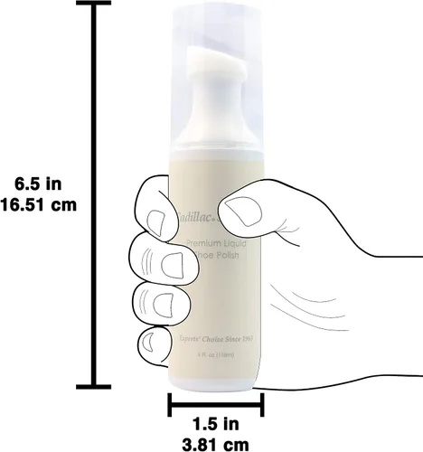 Miniatura 6 de Cadillac Select Neutral Liquid Shoe Polish Restaura el brillo a las bolsas de botas de cuero y más Parte superior de esponja aplicadora