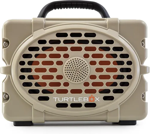 Turtlebox Original Gen 3: Bocina Bluetooth portátil para exterior – Ultra-sónica (120dB), resistente al agua (IP67), resistente, resistente a Beige