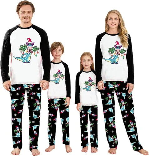 Miniatura 36 de OAKFashion Conjuntos de Pijamas Familiares de Navidad, Pijamas Familiares a Juego de Navidad Ropa de Dormir Pjs