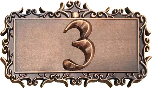 Miniatura 15 de Letrero personalizado con número de dirección del hogar, placa personalizada para buzón, puerta de casa, puerta, habitación, placa acrílica