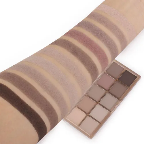 Miniatura 3 de CAKAILA Paleta de sombra de ojos mate de 10 colores, color gris y gris topo, paleta de sombra de ojos neutra, paleta de maquillaje de larga
