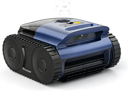 Aspiradora de piscina para piscina enterrada y piscina sobre el suelo, limpiador de piscina inalámbrico con navegación inteligente, estacionamiento