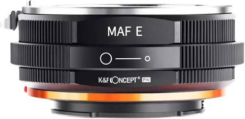 Miniatura 3 de K&F Concept Adaptador de montaje de lente compatible con Sony Alpha Minolta AF A-Type Lens a NEX E-Mount sin espejo con diseño de barniz mate
