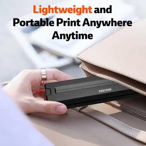 Miniatura 3 de Impresoras portátiles inalámbricas para viajes, mini impresora térmica Bluetooth sin tinta compatible con Android, iOS y laptop, compatible