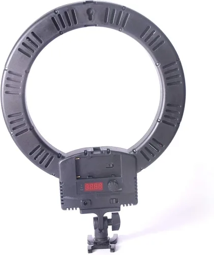 Miniatura 4 de Kaezi LED240 v2 - Anillo de luz LED bicolor de 12 pulgadas, 36 W, 240 unidades, 3000 K-6000 K, fotografía regulable para cámara fotográfica y video