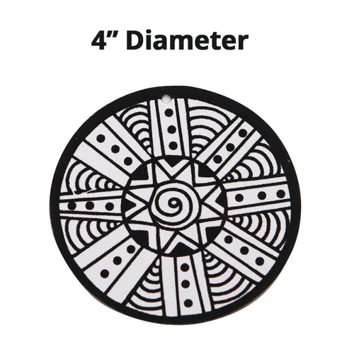 Miniatura 3 de Mini mandalas colgantes Velvet Art (paquete de 24)